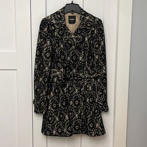 BEBE Corset Trench Coat
